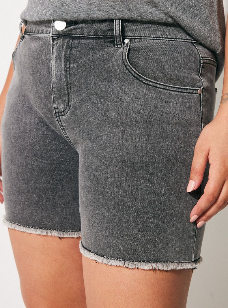 Short Denim Curvy Bermuda-2