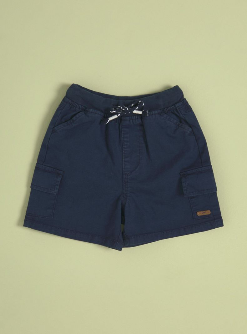 Short con Bolsillos Laterales y Cordón-0
