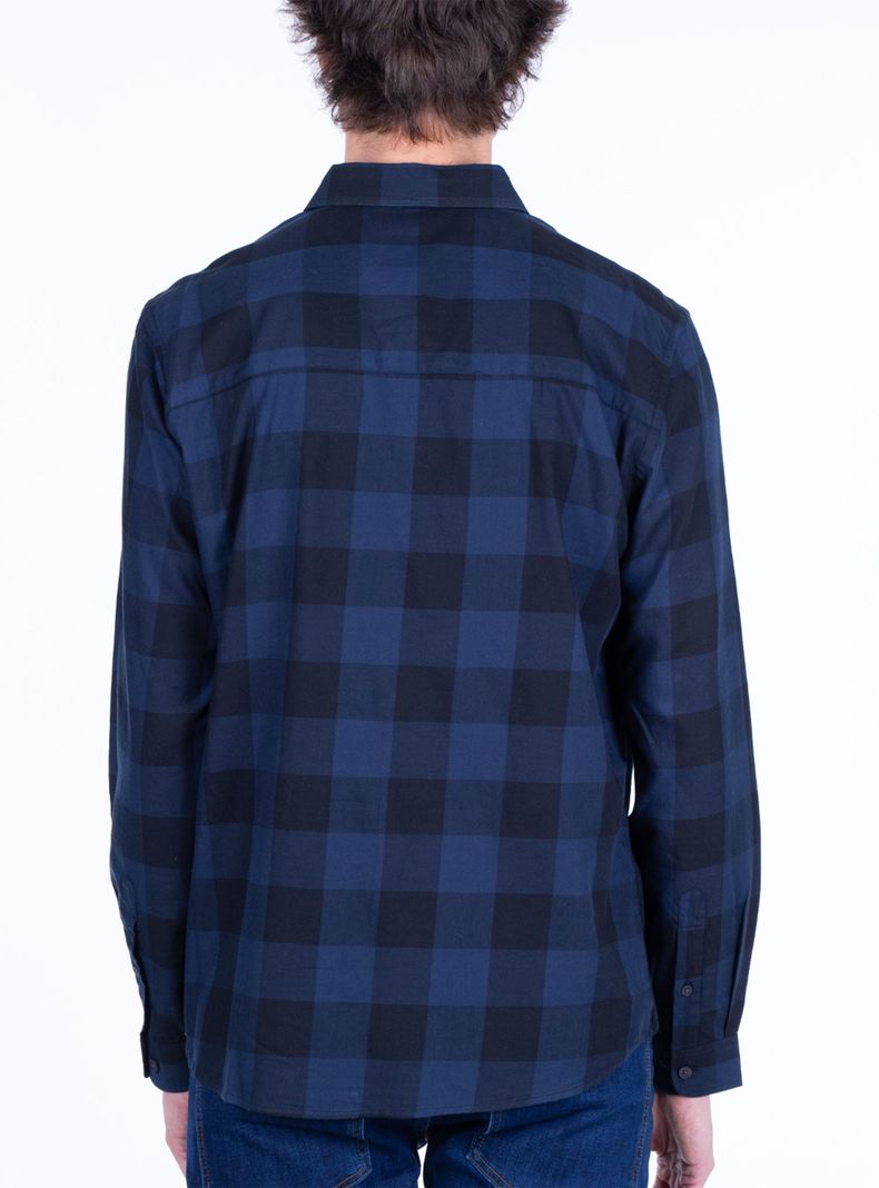 Camisa Manga Larga Check Poplin-1