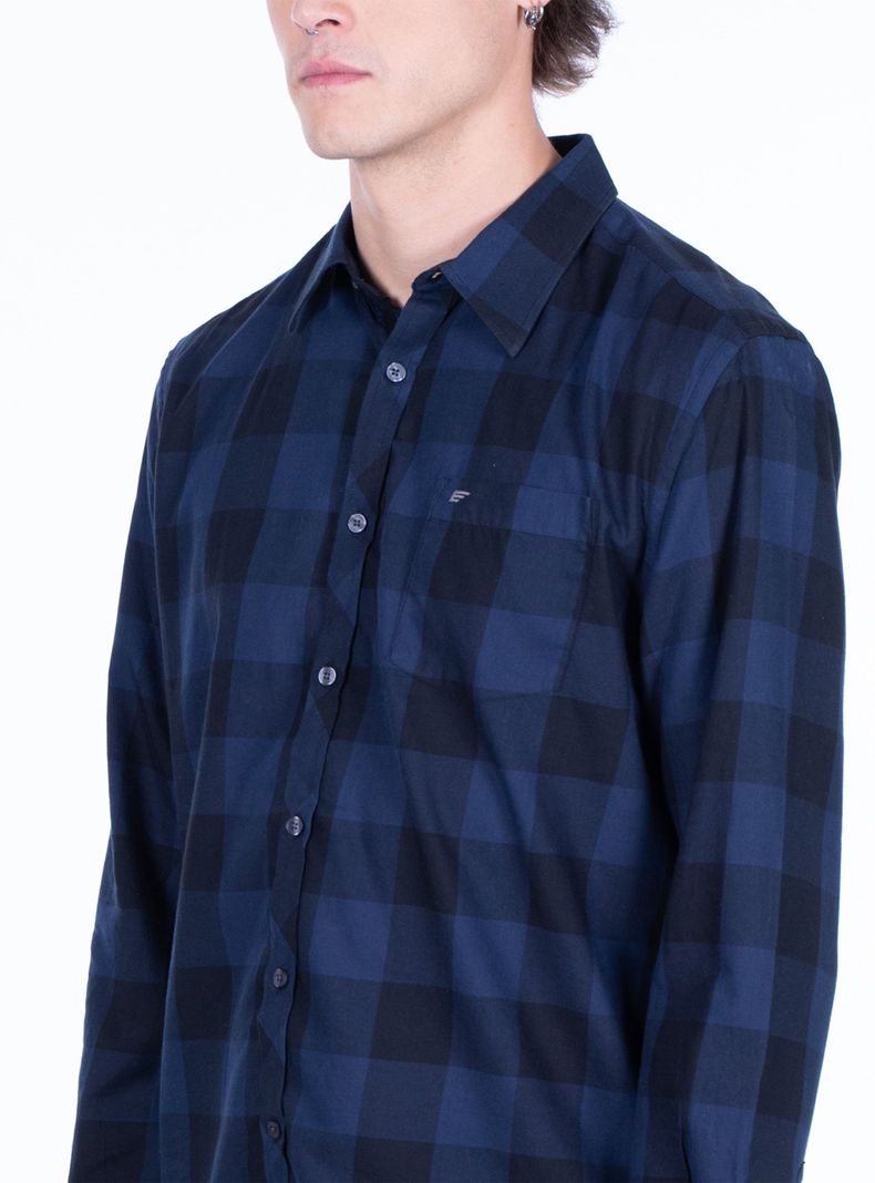 Camisa Manga Larga Check Poplin-2