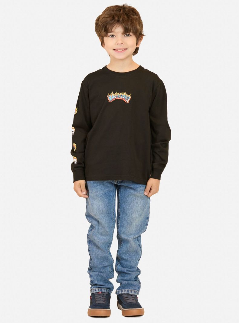 Polera Gráfica con Manga Larga-3