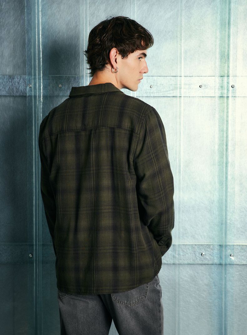 Camisa Escocesa Doble Tela-1