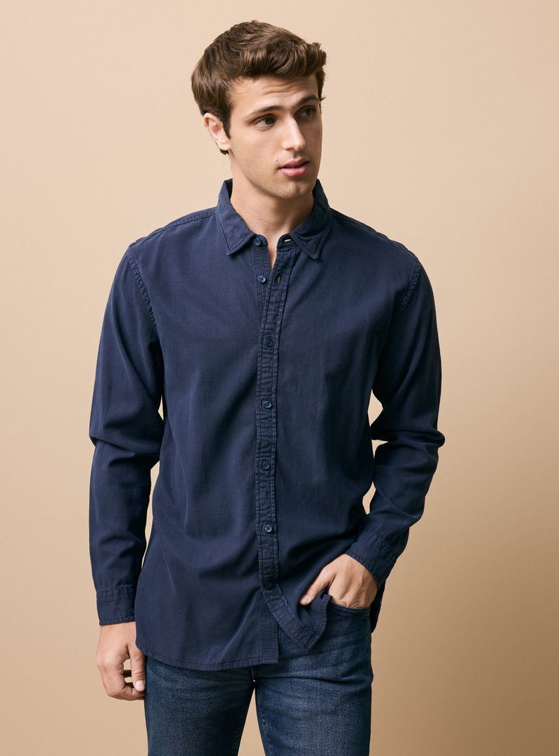 Camisa Lisa Twill color-0