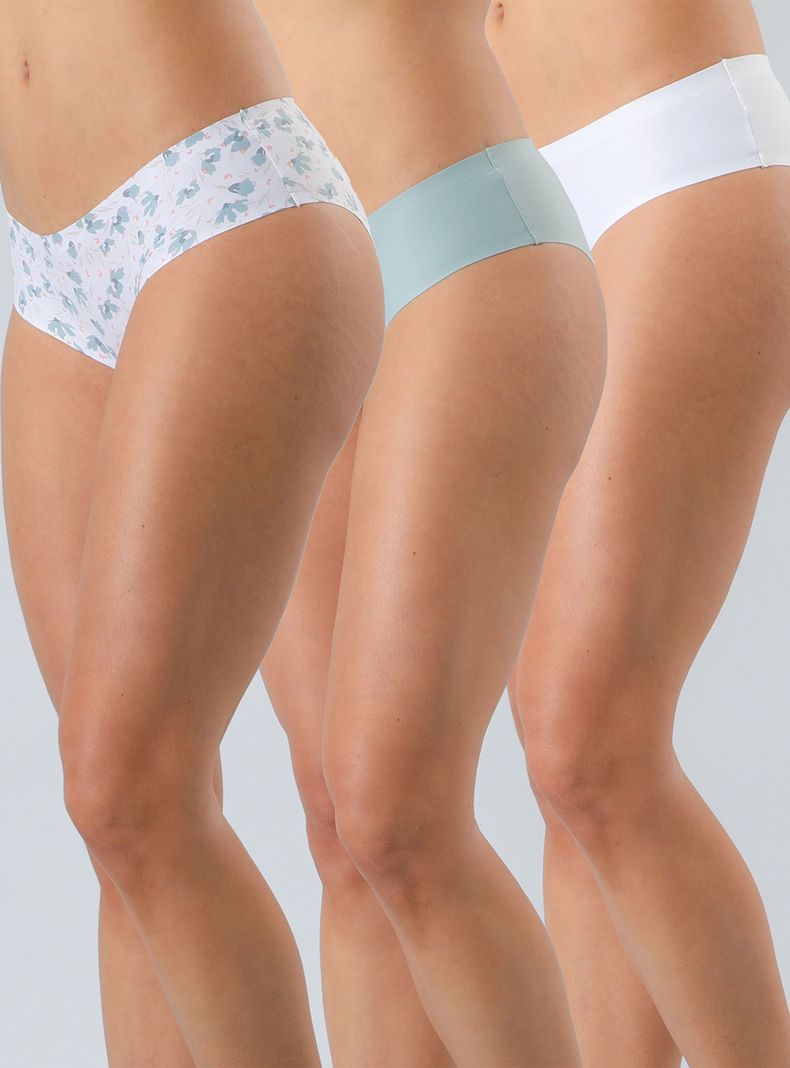 Pack 3 Pantaleta Bonded Micro Print 03-0