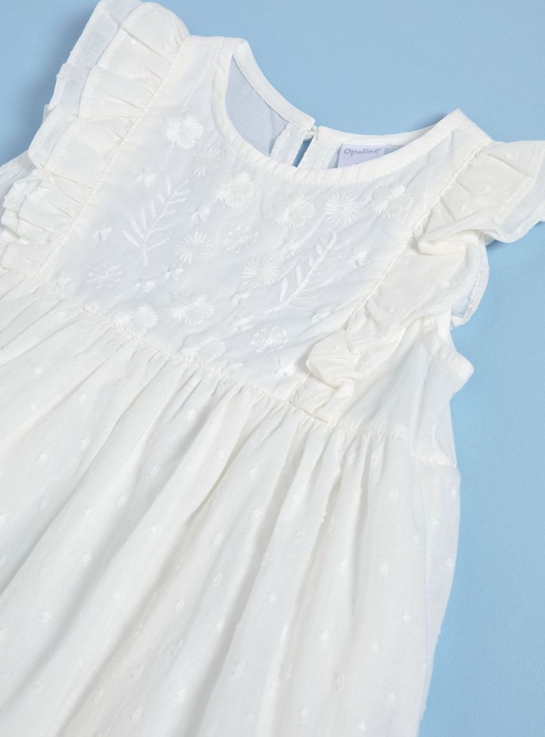 Vestido con Bordados y Vuelos-2