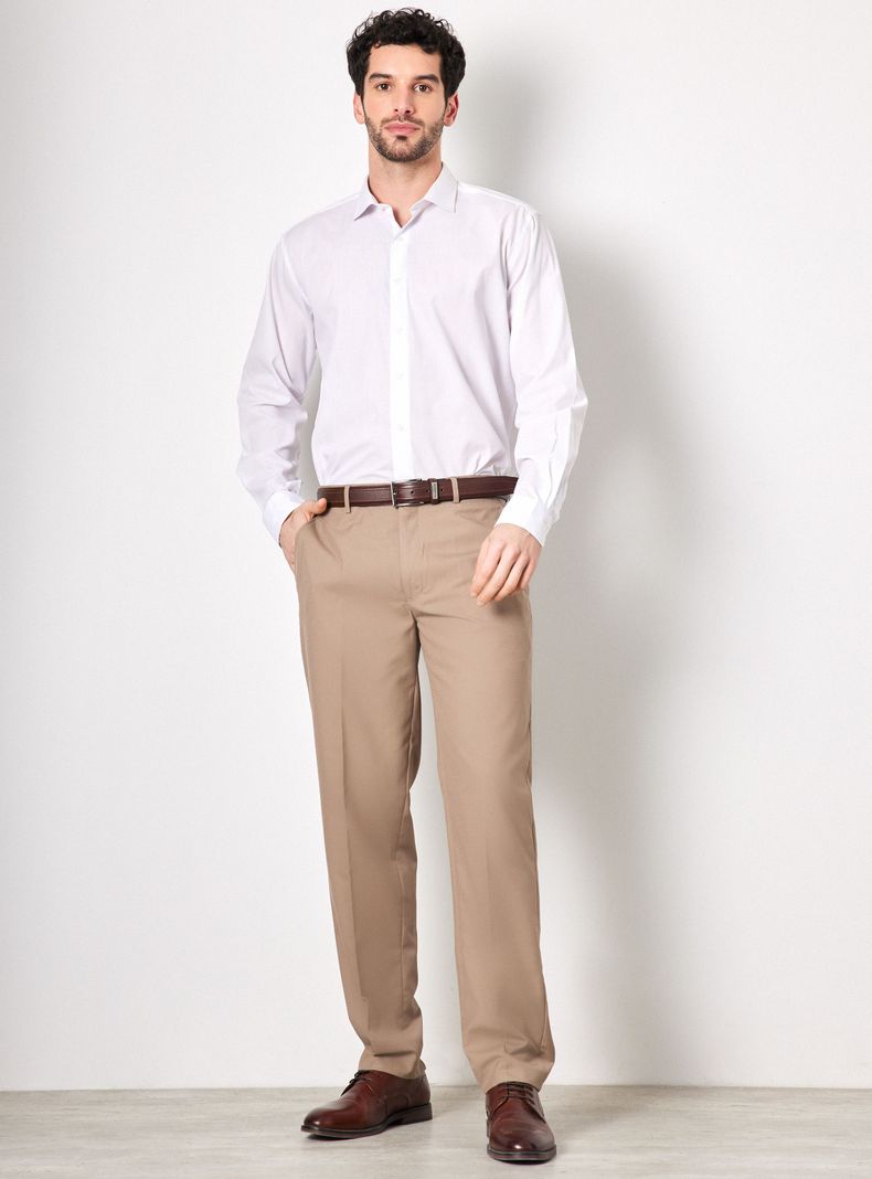 Pantalón Vestir Regular Fit Colores Lisos-4