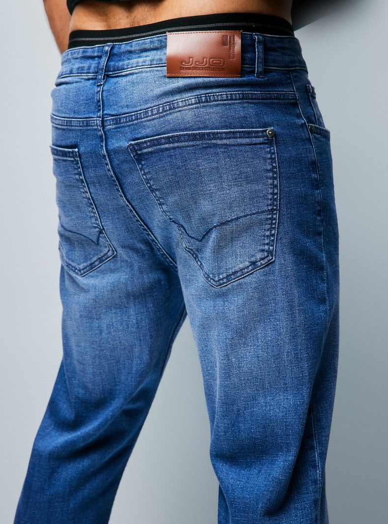 Jeans Slim Fit Medio 3 Básico-3