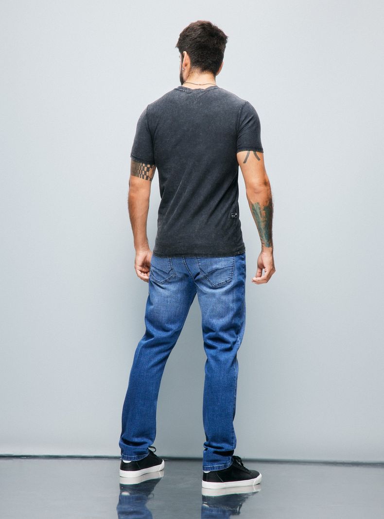 Jeans Slim Fit Medio 3 Básico-5