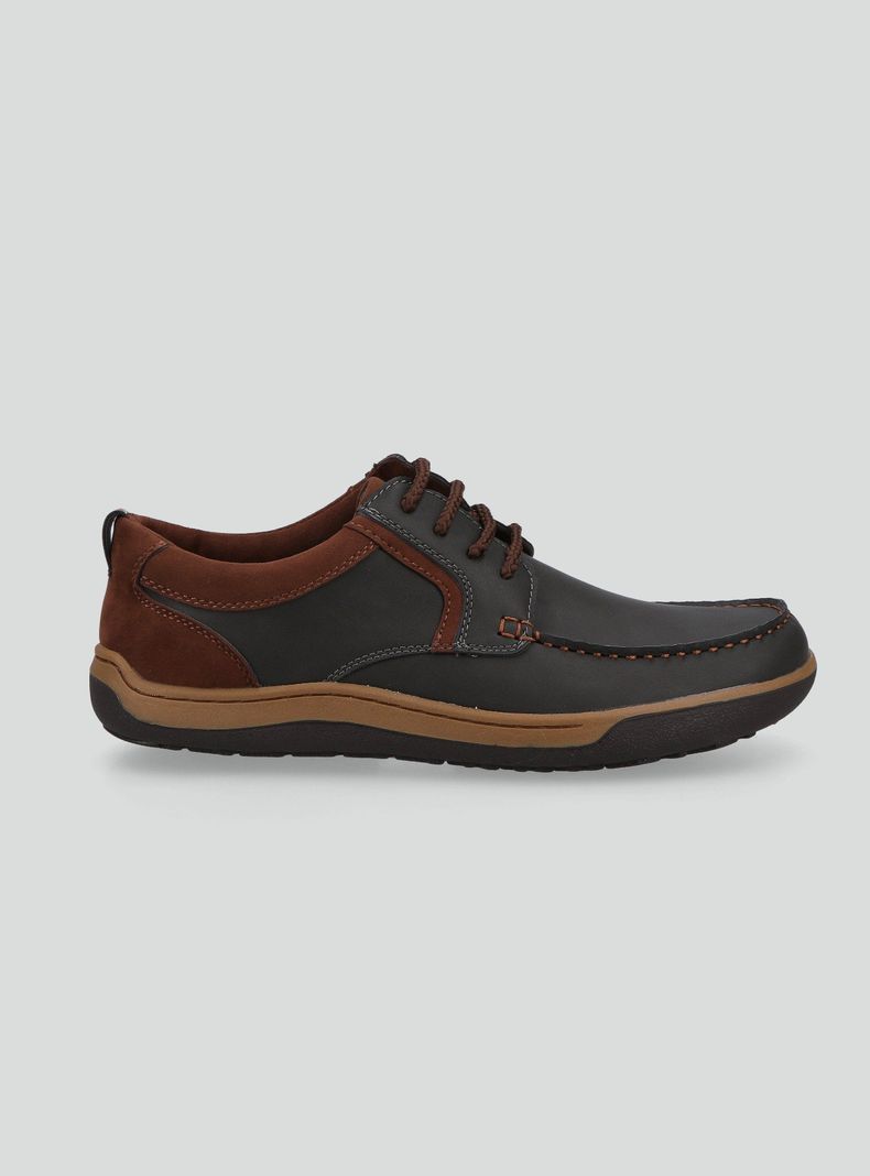 Zapato Casual Estilo Mocasín Acordonado Hombre-0
