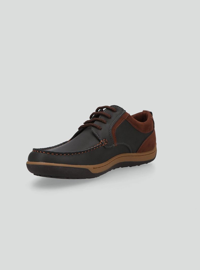 Zapato Casual Estilo Mocasín Acordonado Hombre-1