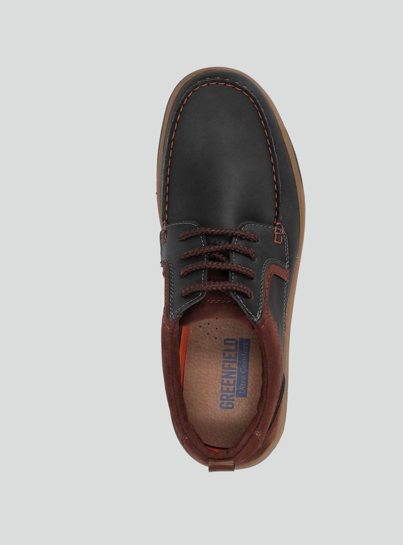 Zapato Casual Estilo Mocasín Acordonado Hombre-2