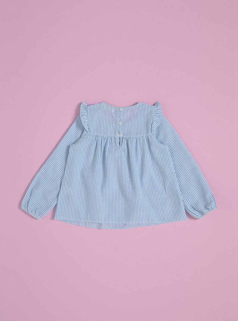 Blusa Rayas Seersucker-3