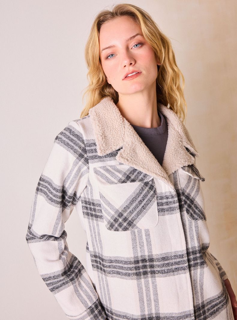 Chaqueta Diseño Cuadros Cuello Chiporro-3