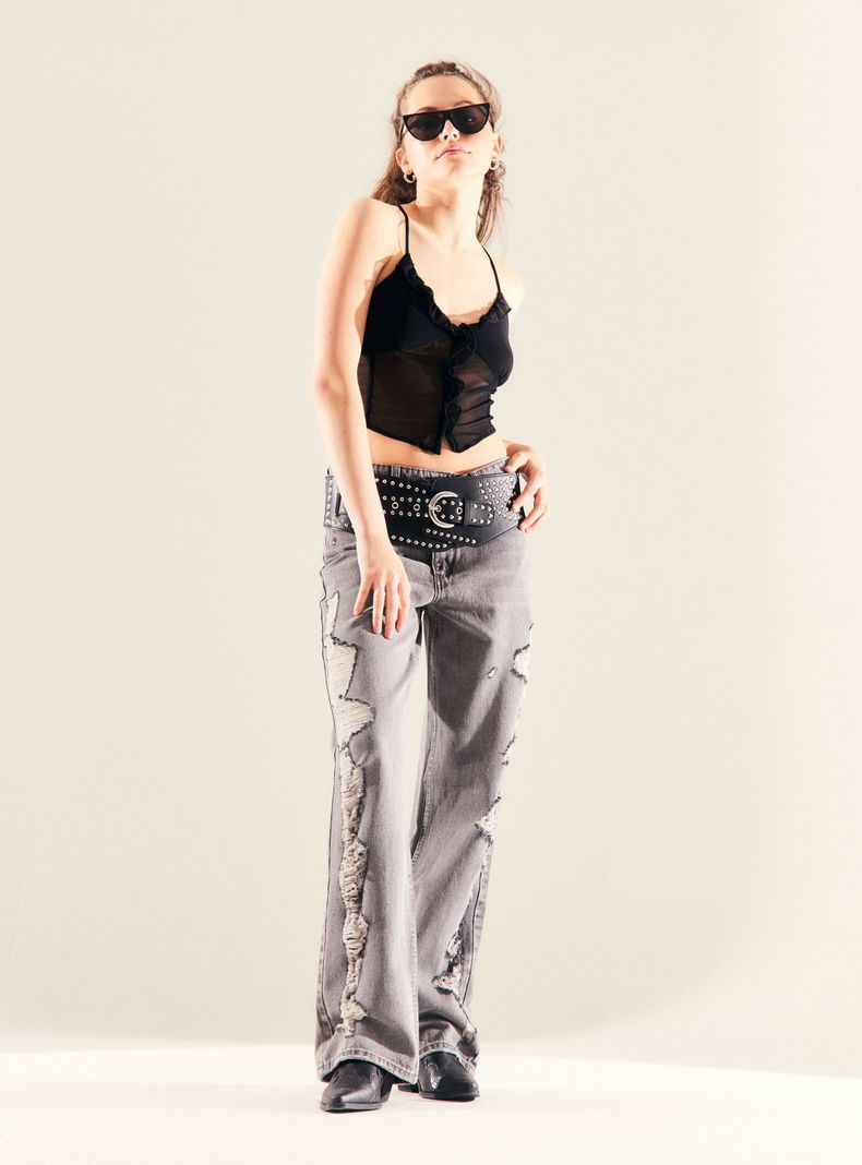 Polera Crop Mesh-4