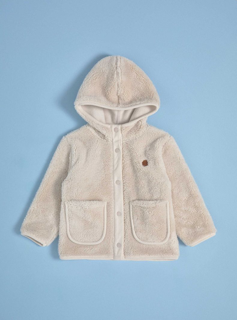 Chaqueta con Detalle a Tono en Cotelé-0