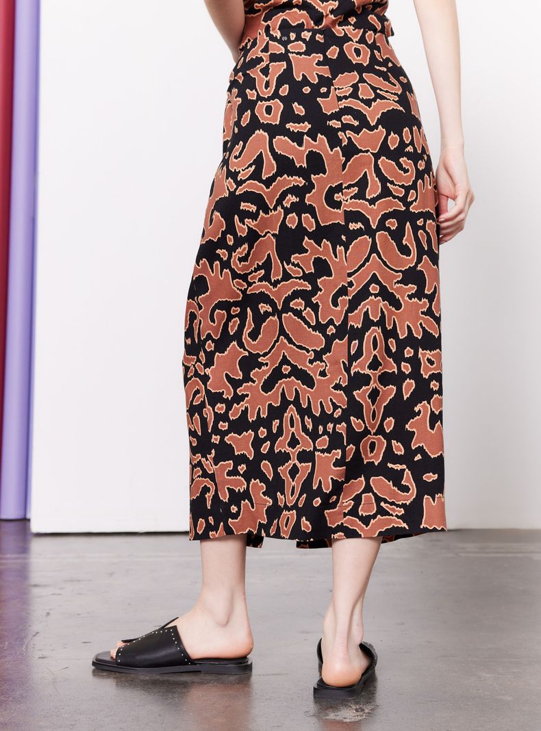 Falda Estampada con Amarra-1