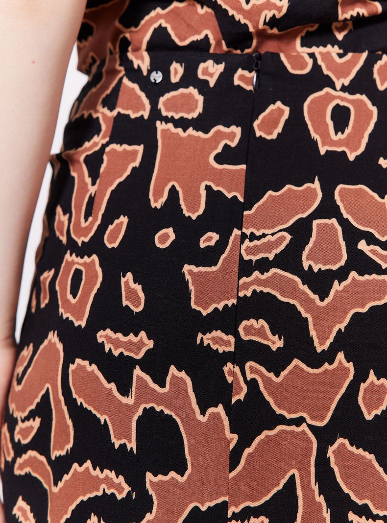 Falda Estampada con Amarra-3