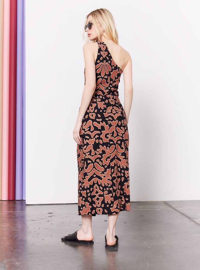 Falda Estampada con Amarra-5