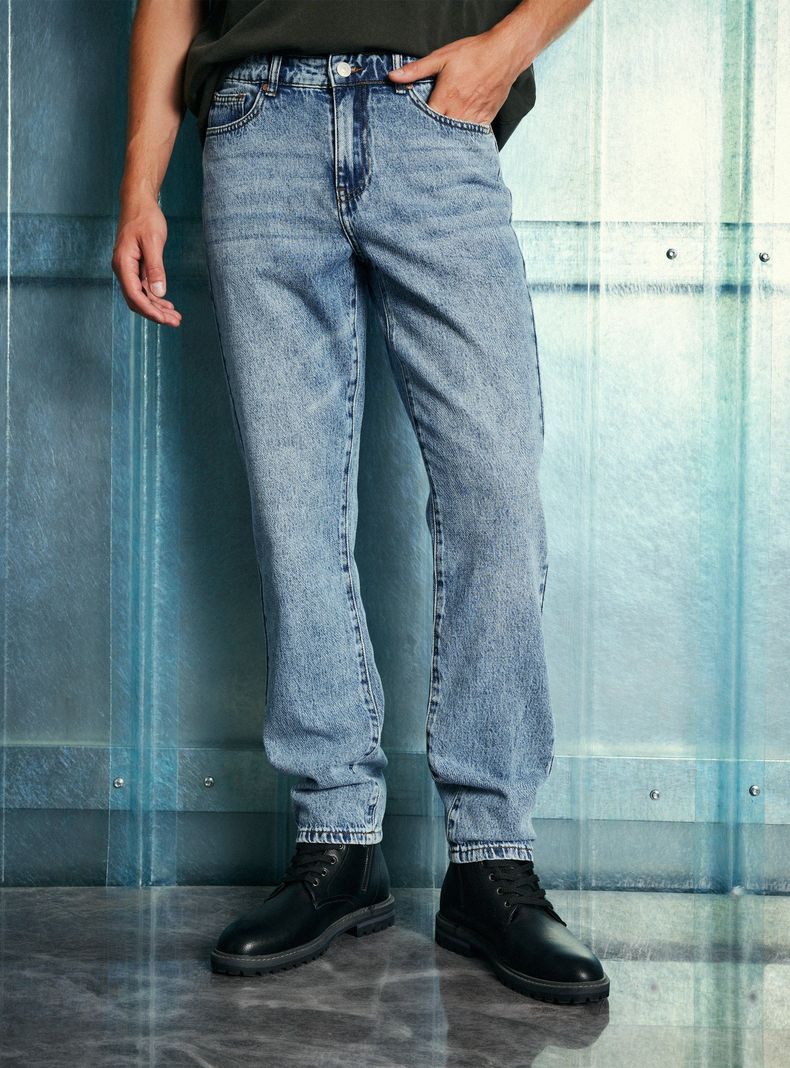 Jeans Slim Lavado-0