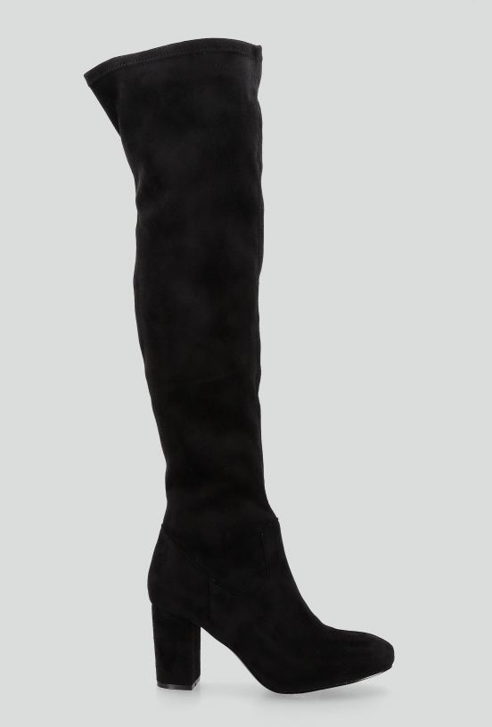 Bota Tipo Bucanera Efecto Gamuza Mujer-4