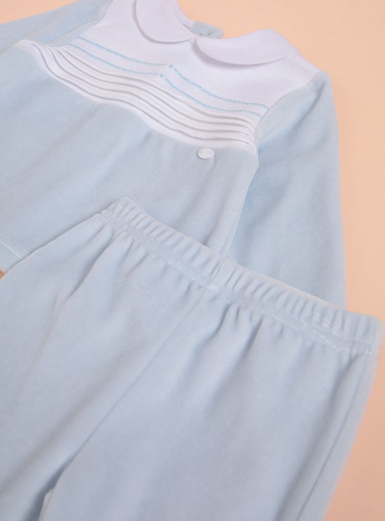 Conjunto 2 Piezas con Cuello y Detalle Delantero-2