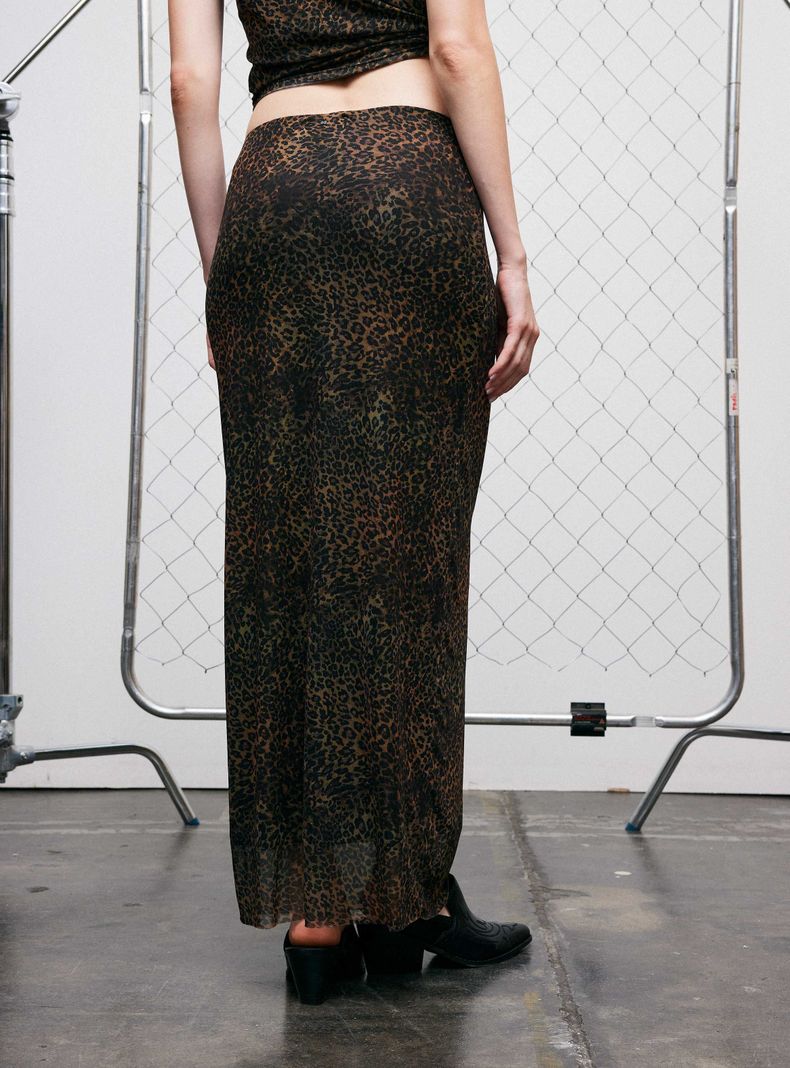 Falda Maxi Animal Print-1