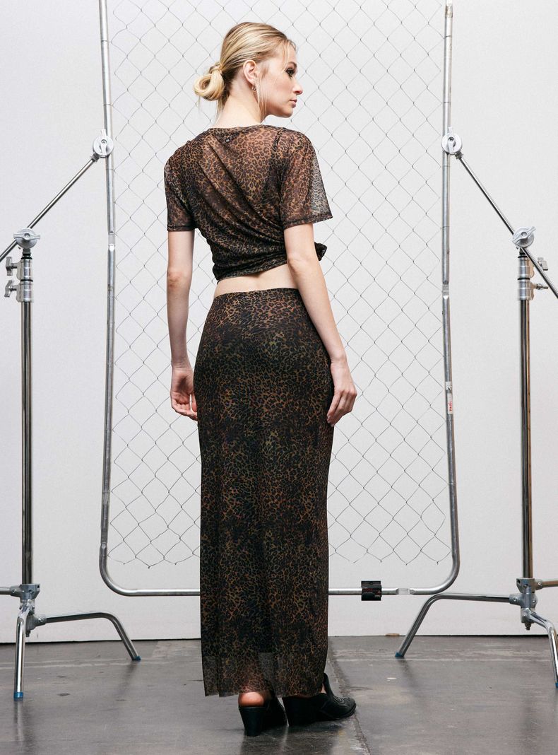 Falda Maxi Animal Print-5
