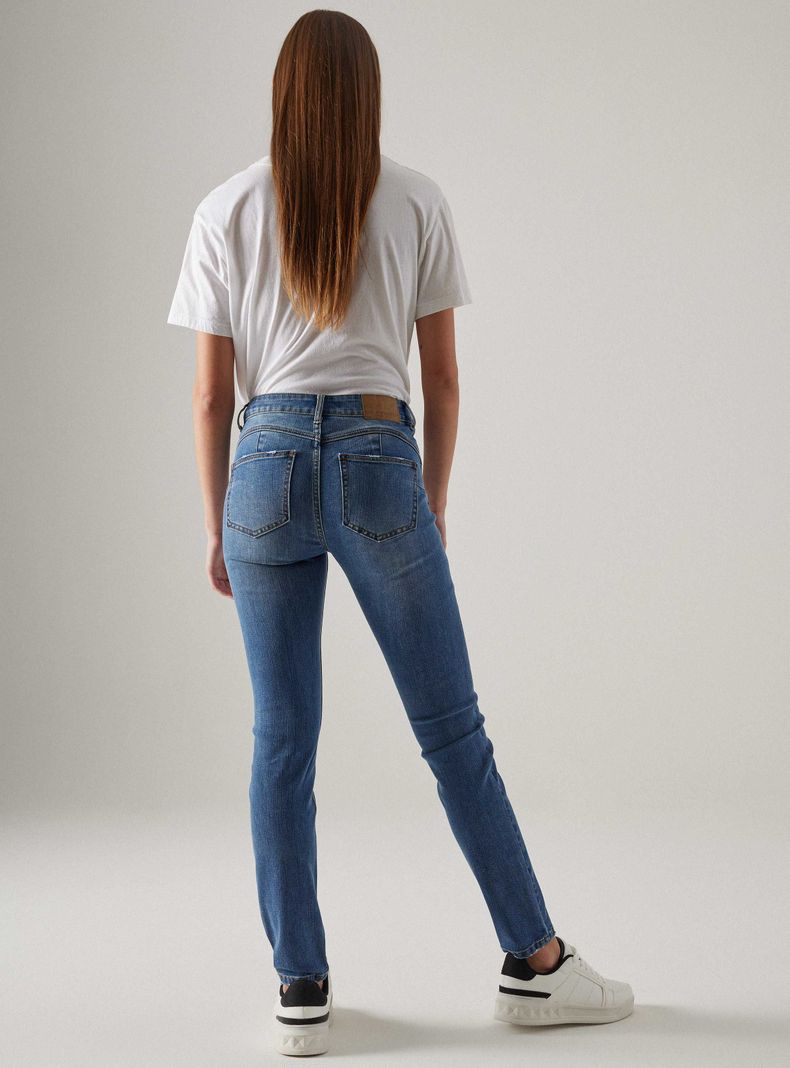 Jeans Skinny  Push UP Tiro Medio-5
