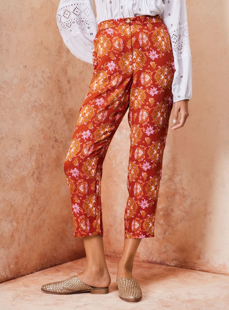Pantalón Tela Estampada Full Color-0