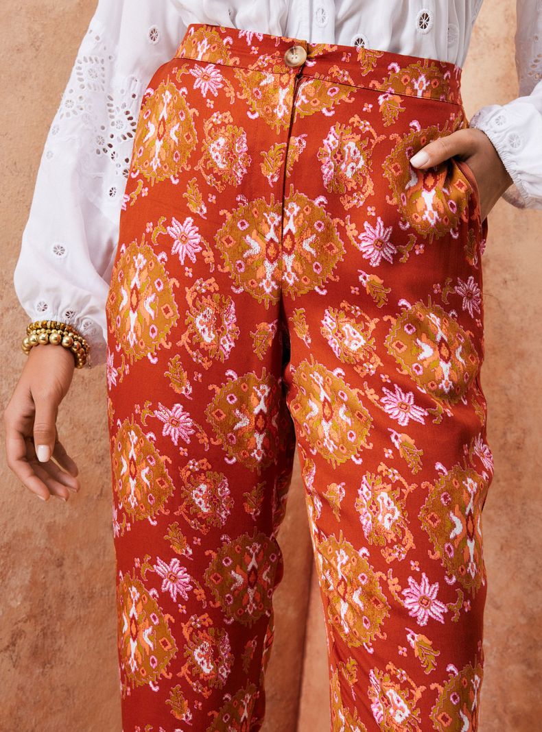 Pantalón Tela Estampada Full Color-2