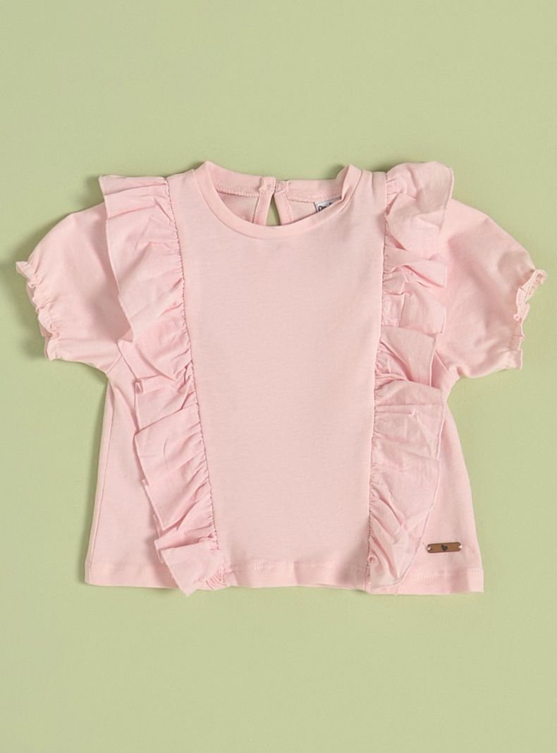 Polera con Vuelos en el Frente-0