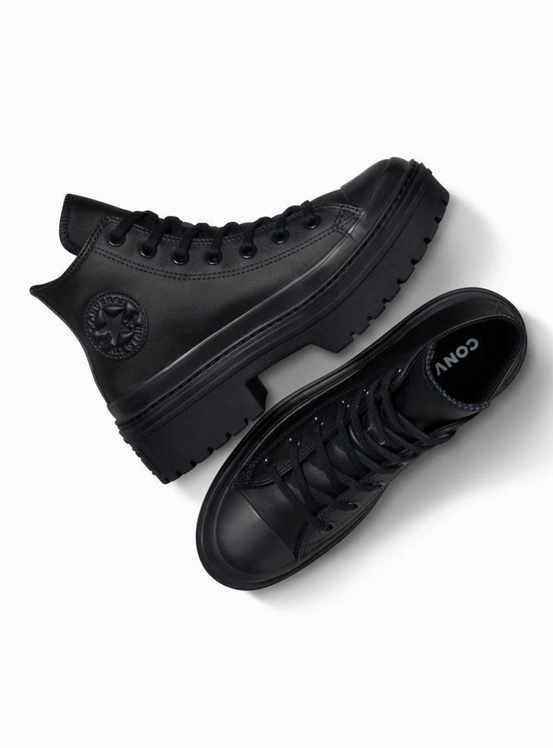 Zapatilla Urbana Cuero Chuck All Star Lugged Heel Mujer-2