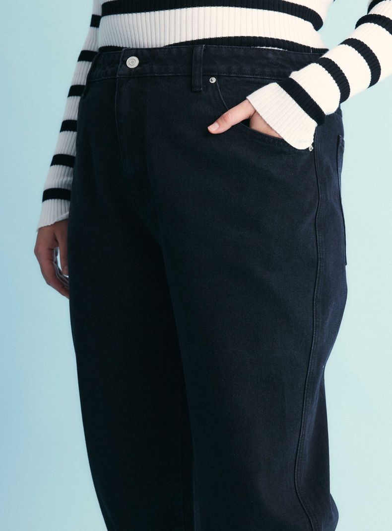 Jeans Look Vintage con Bolsillos-2