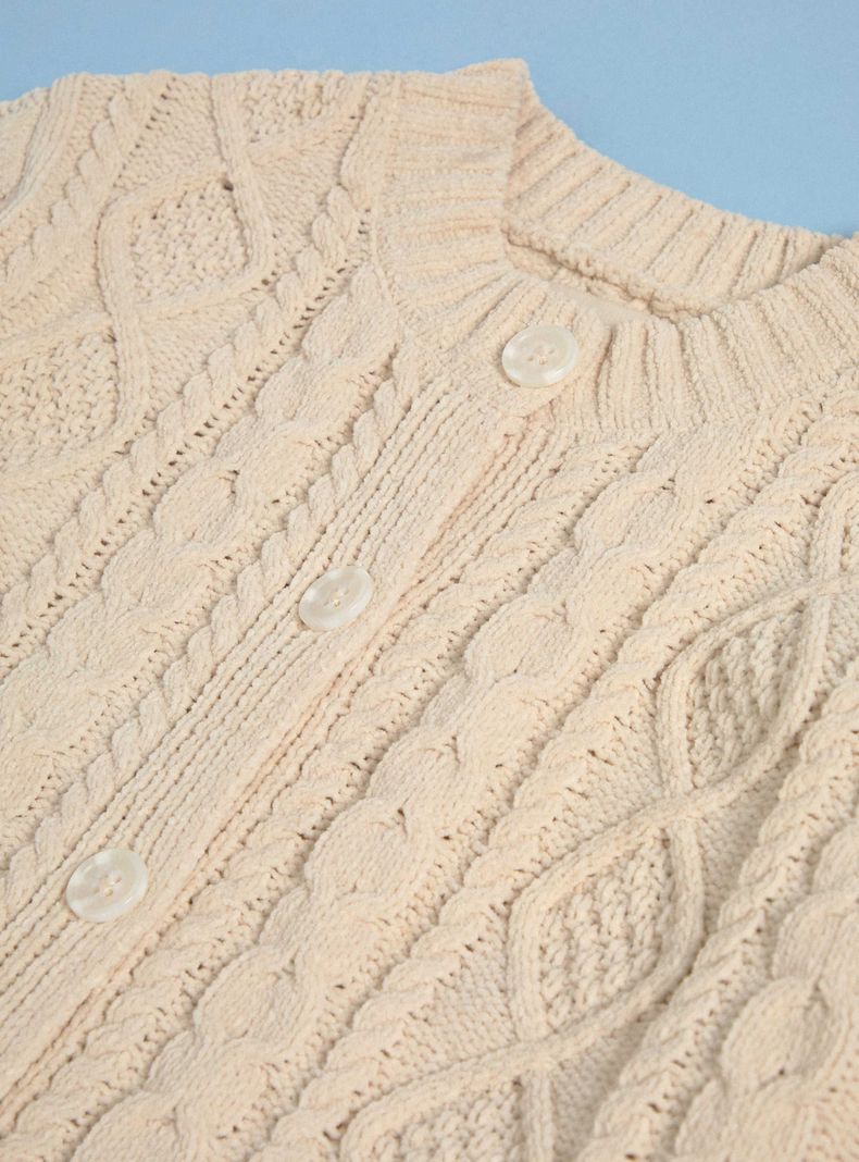 Chaleco Botones Chenille-4