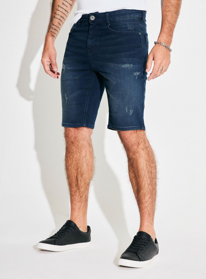 Bermuda Knit Denim Oscuro-0