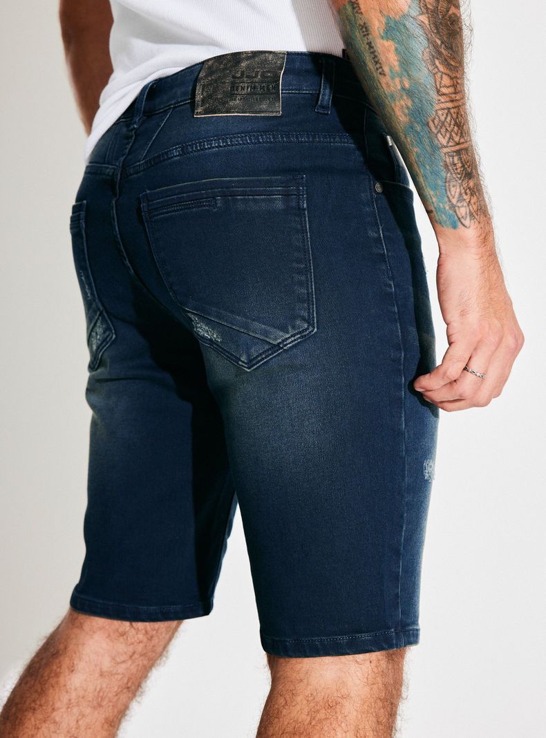 Bermuda Knit Denim Oscuro-3