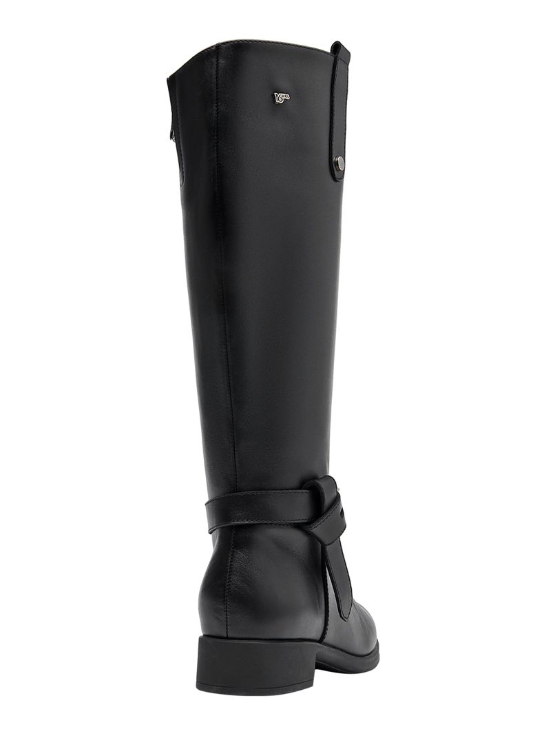 Bota Lisa Correa Cruzada L071 Cuero Mujer-4