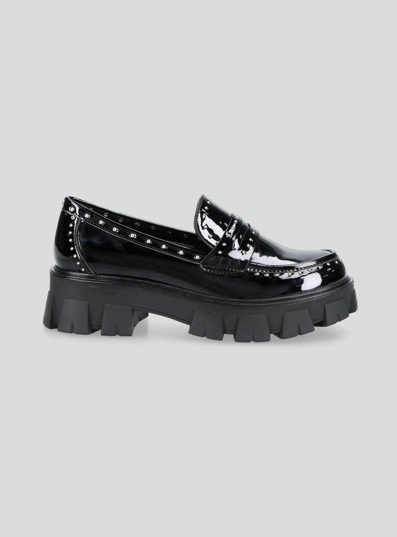 Mocasín Tachas Plataforma Mujer-1