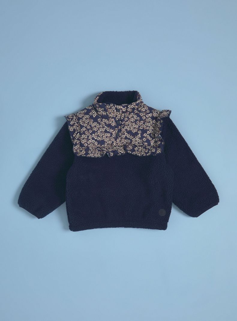 Polar Floral Cuello Alto con Botones-0