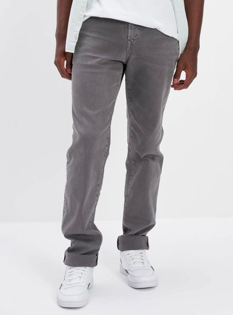 Jeans Airflex Slim Straight Gris-0
