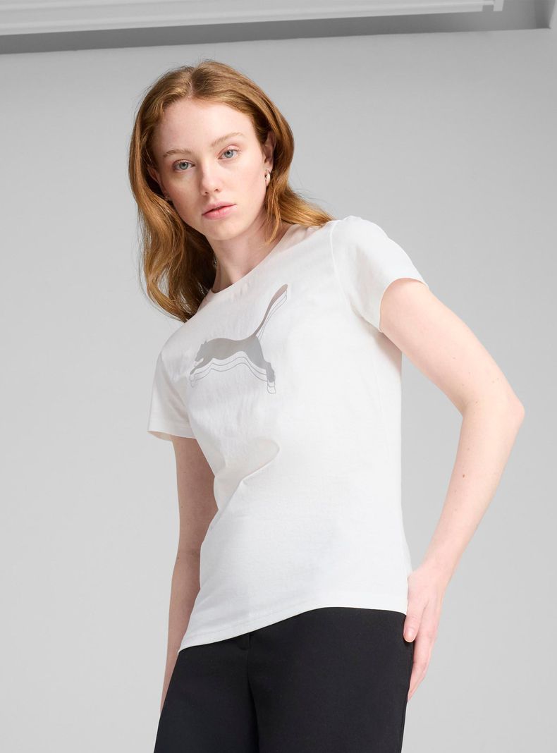 Polera Ess-Metallic Logo Tee-0