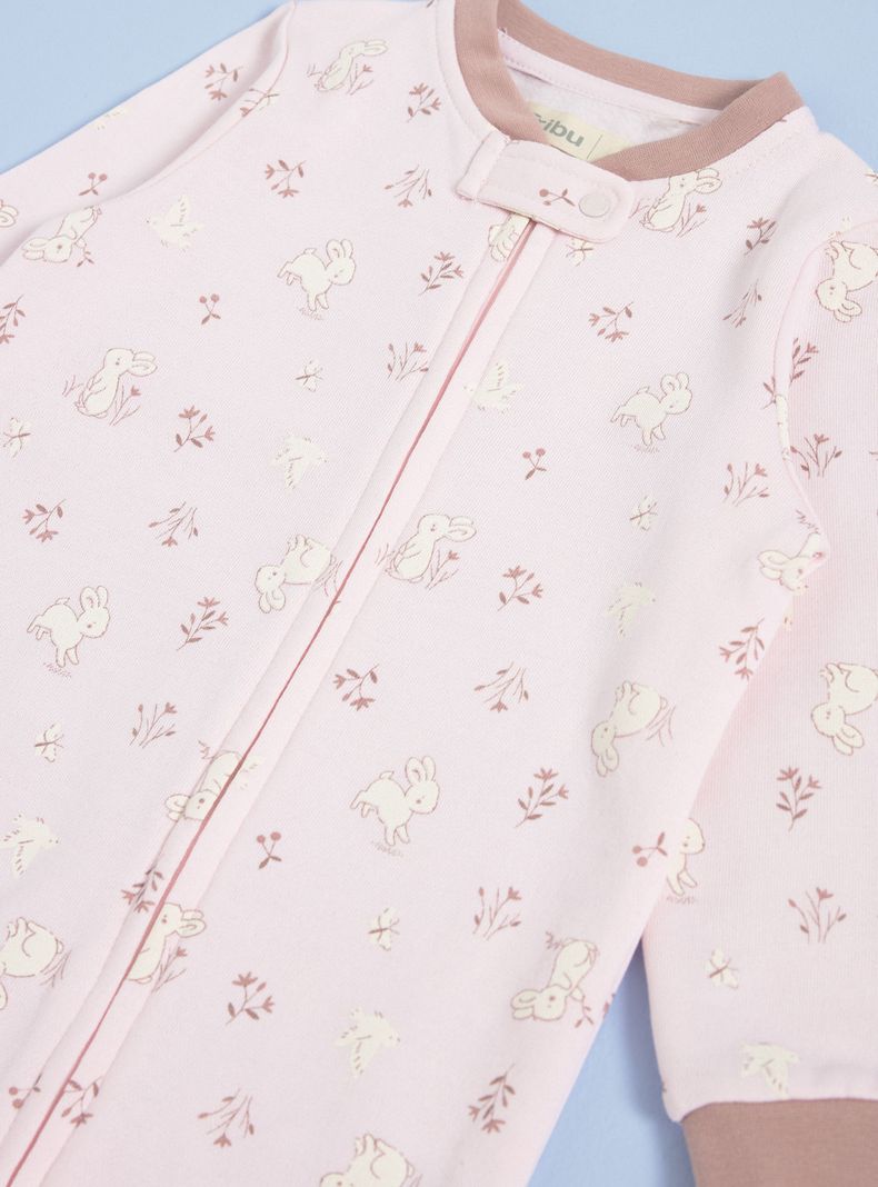 Pijamas Estampado con Cierre Delantero-2