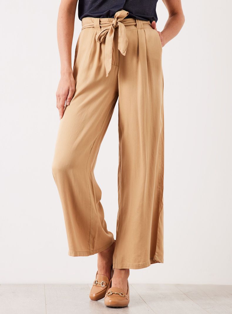 Pantalón de Tencel con Amarra en Cadera-0