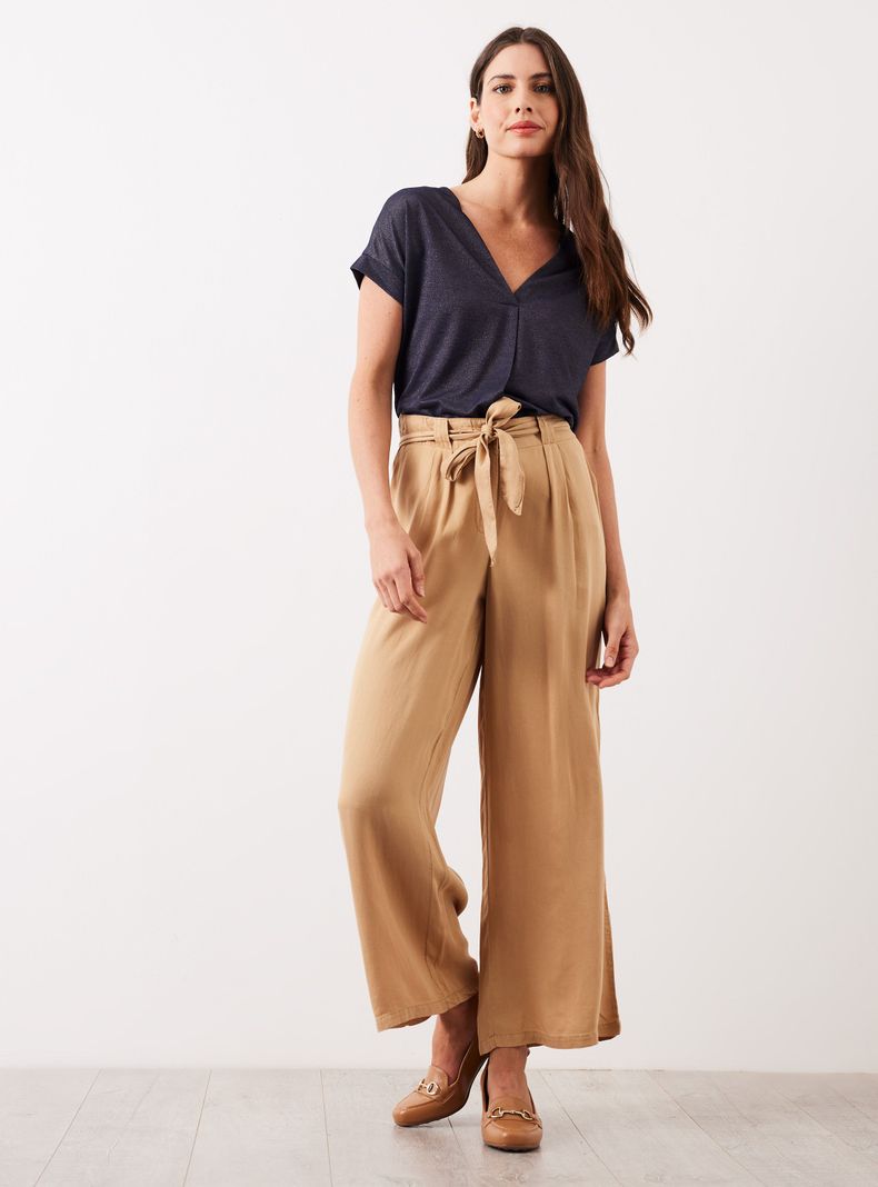 Pantalón de Tencel con Amarra en Cadera-4
