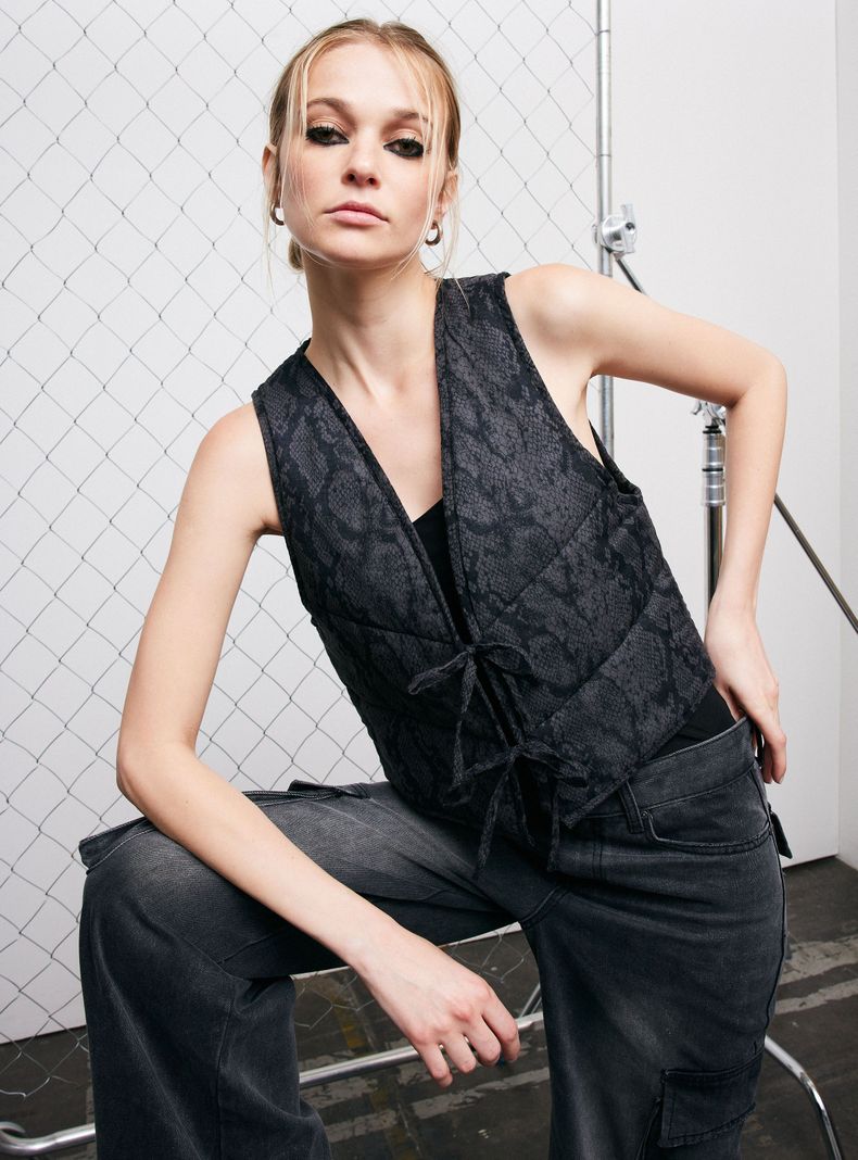 Chaqueta Vest Estampado-0