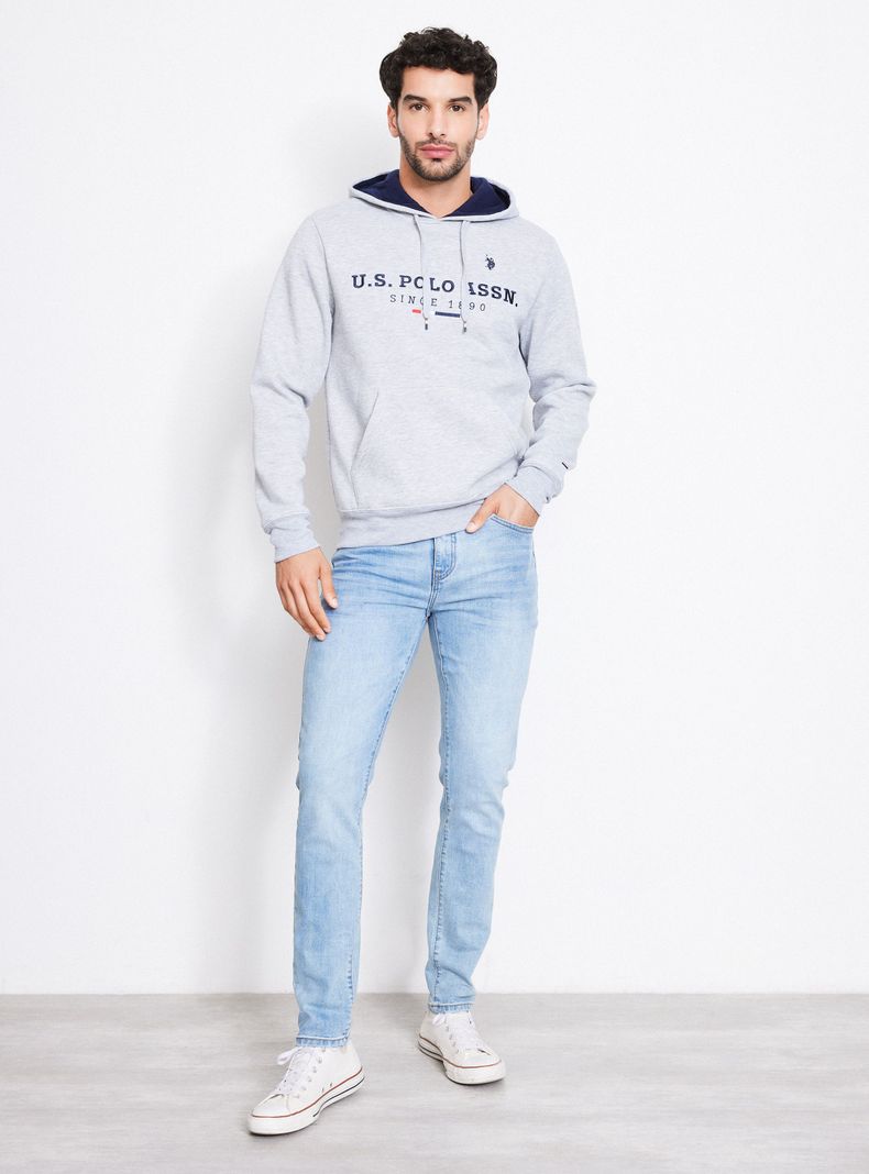 Polerón Hoodie Logo En Pecho-4