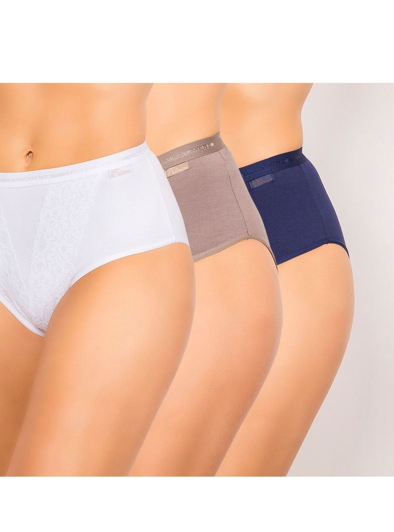 Pack 3 Hikini Algodón con Encaje-0