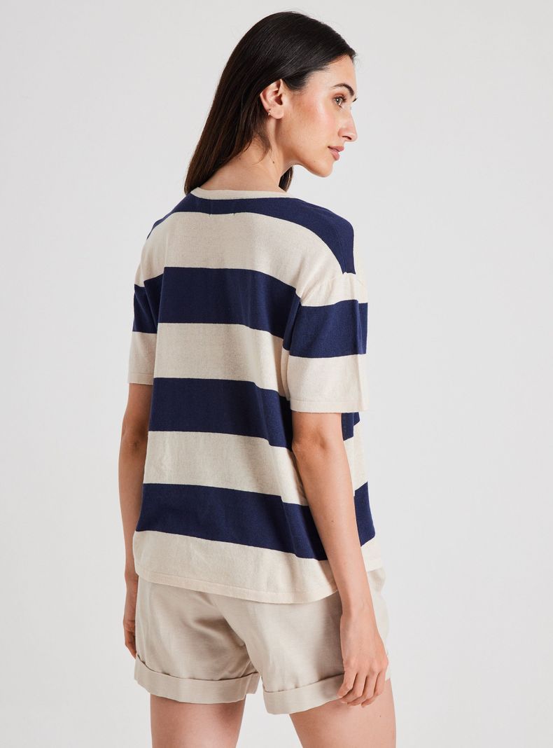 Blusa sin Manga Lino-1