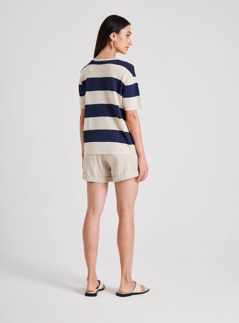 Blusa sin Manga Lino-5
