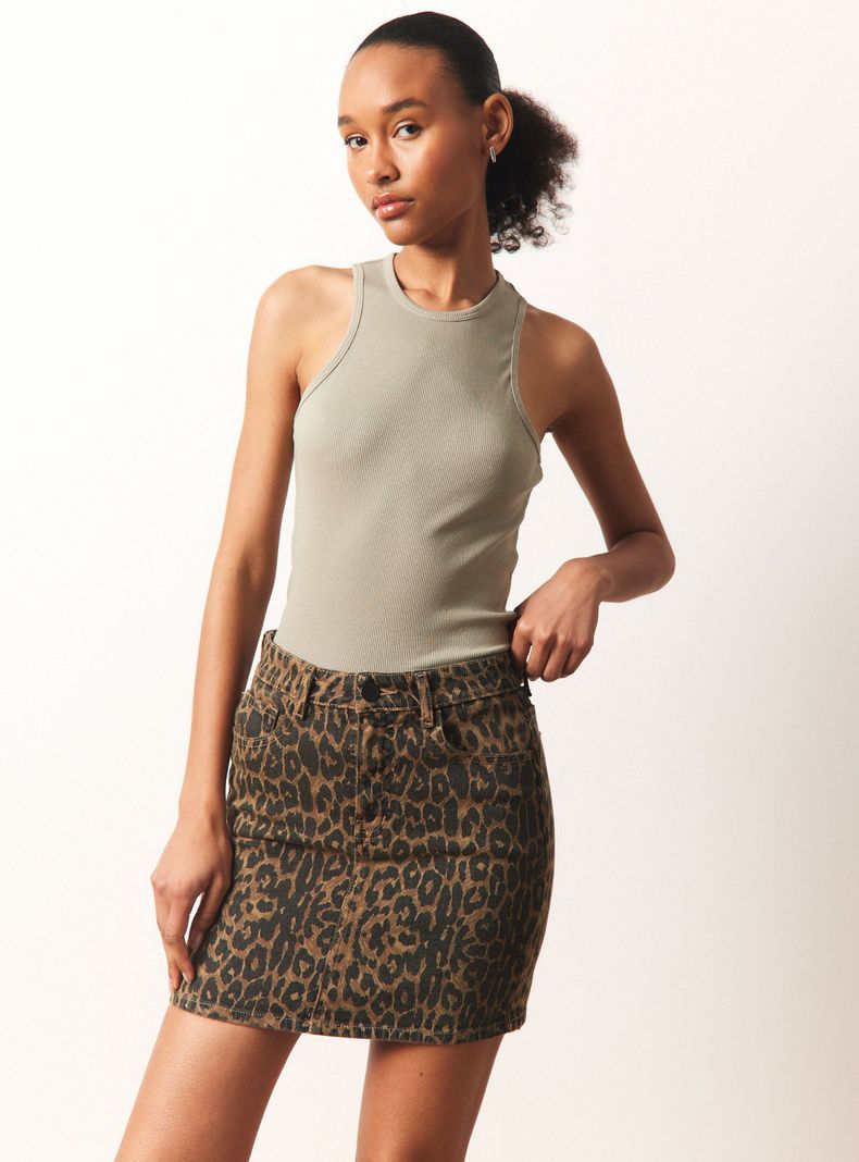 Falda Estampado Leopardo-0